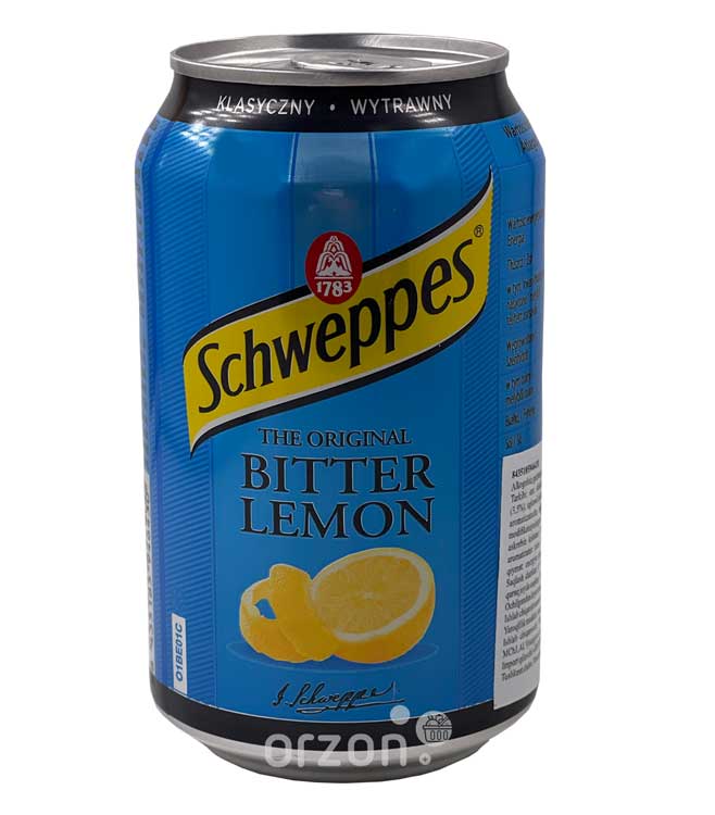 Газированный напиток "Schweppes" Bitter Lemon»  ж/б 0.33 мл от интернет магазина орзон