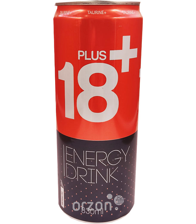Энергетический напиток "18+" ж/б 330 мл от интернет магазина орзон