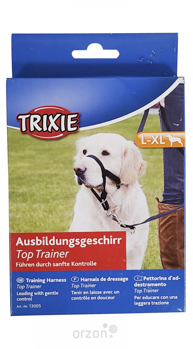 TRIXIE Ленточный поводок для целей обучения собак, размер-L-XL: 37 cm, цвет черный. Артикул 13005