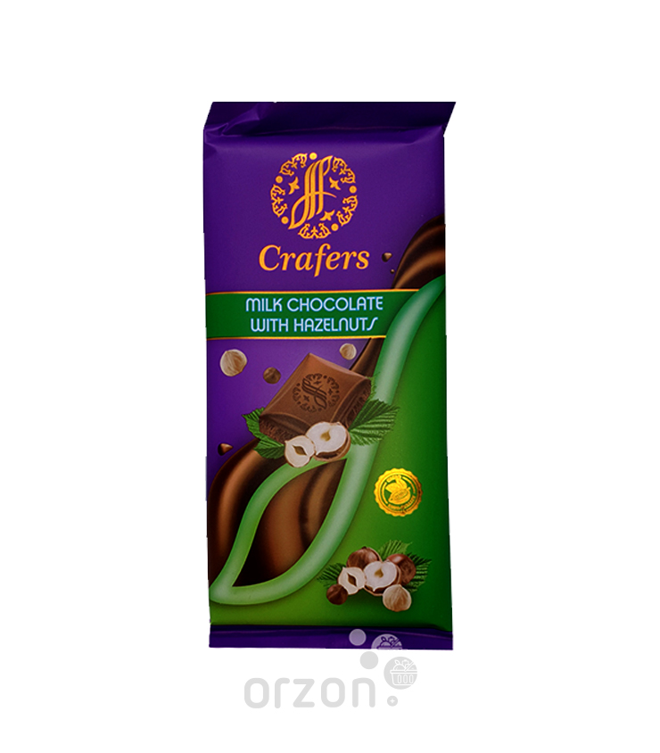 Шоколад плиточный "Crafers" c Цельным орехом 90 гр от интернет магазина орзон