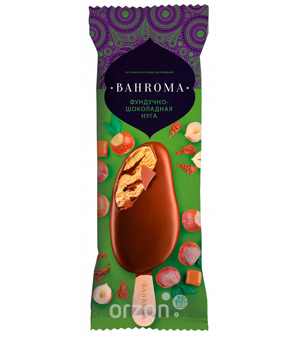 Мороженое "Bahroma" Фундучно-Шоколадная нуга 75 гр с доставкой на дом | Orzon.uz