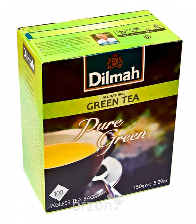 Чай зелёный "Dilmah" Pure Green 1.5 гр х 100 пак от интернет магазина орзон