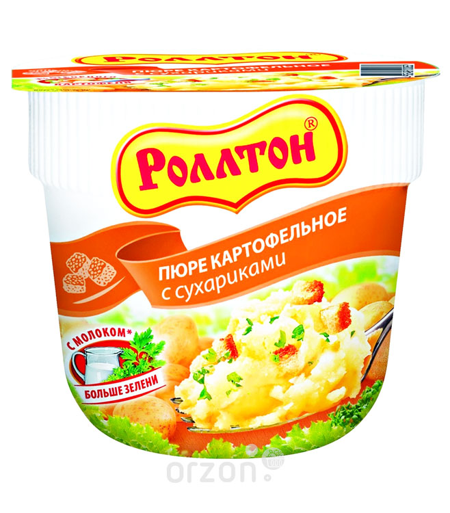 Пюре картофельное "Роллтон" с Сухариками 40 гр с доставкой на дом | Orzon.uz