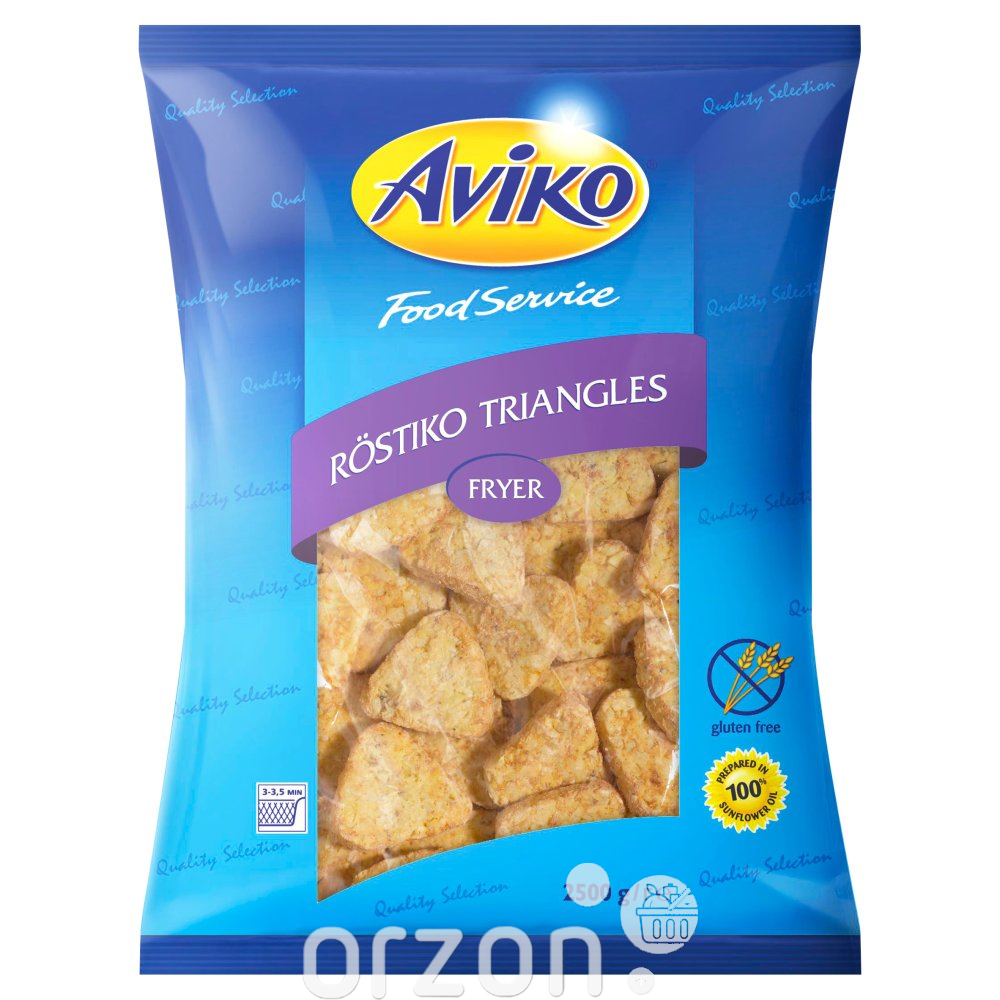 Треугольники из тертого картофеля "Aviko" Rostiko triangles 2500 гр