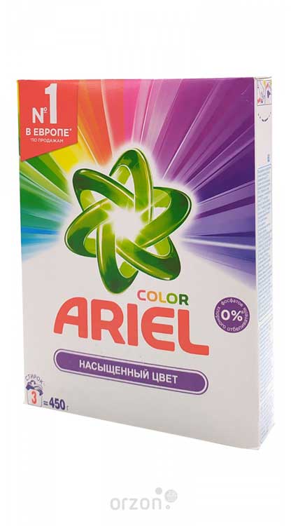 Стиральный порошок "Ariel" АВТ Color 450 гр от интернет магазина orzon