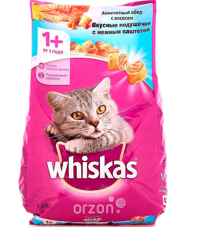 Корм для кошек "Whiskas" с Лососем 1,9 кг