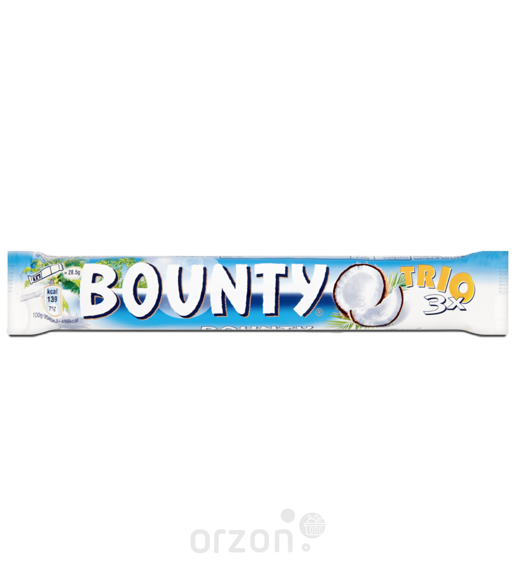 Батончик шоколадный 'Bounty' Trio 82.5 гр от интернет магазина орзон