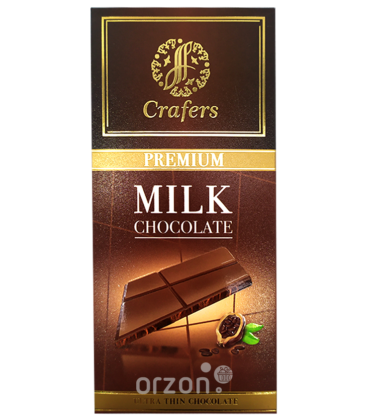 Шоколад плиточный "Crafers" Premium Milk 100 гр от интернет магазина орзон