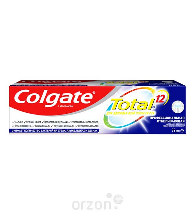 Зубная Паста "COLGATE" Total Профессиональная отбеливающая 75 мл