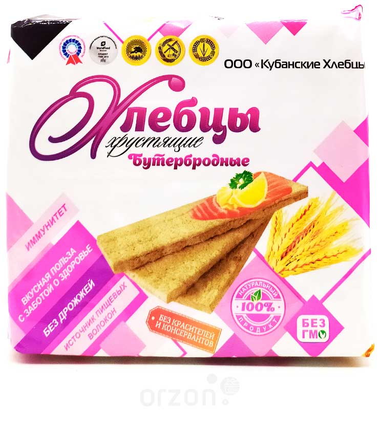 Хлебцы "Кубанские" Бутербродные 100 гр от интернет магазина орзон