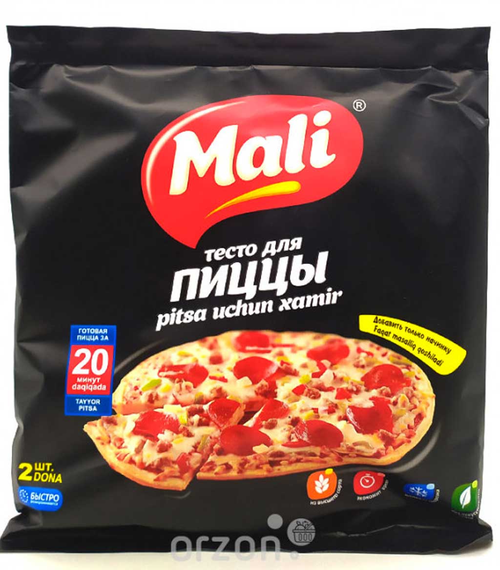 Тесто замороженное "MALI Основа для пиццы 500 гр с доставкой на дом | Orzon.uz