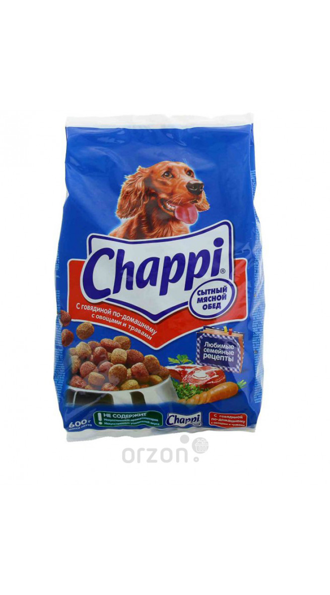 Корм для собак "Chappi" Говядина по-домашнему 600 гр