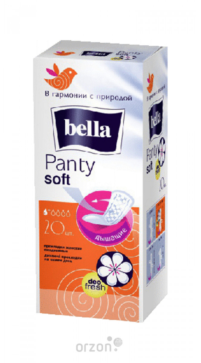 Прокладки "Bella" Panty Soft Deo Fresh к/у 20 шт. от интернет магазина Orzon.uz