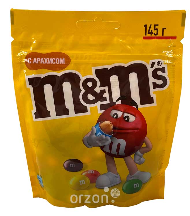 Шоколадное драже "M&M's" с арахисом 145 гр