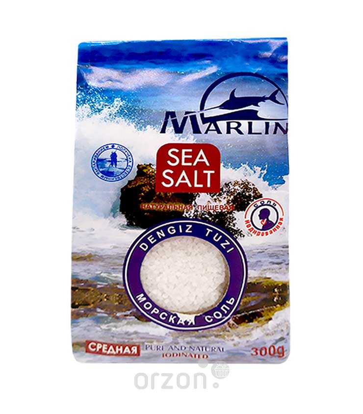 Соль 'Marlin' морская средняя 300 гр от интернет магазина орзон