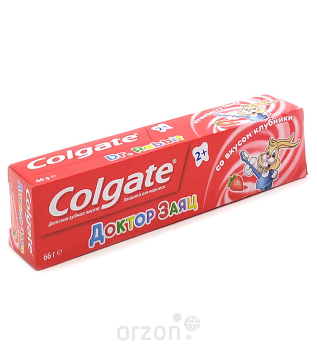 Зубная Паста Детская "COLGATE" Доктор Заяц Клубника (2+) 50 мл