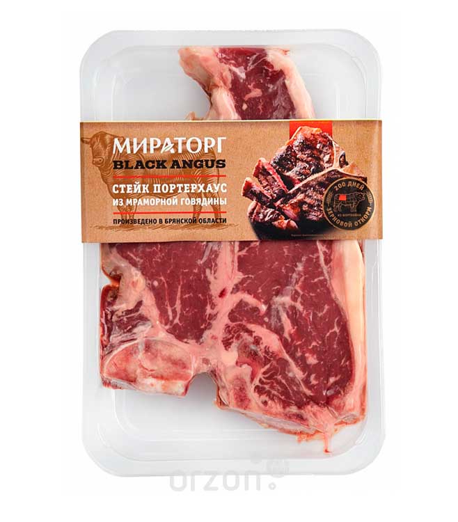 Стейк Портерхаус "Мираторг" мясо из мраморной говядины Black Angus кг от интернет магазина Orzon.uz