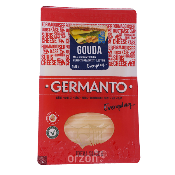 Сыр "Germanto" Gouda  45% 150г нарезка