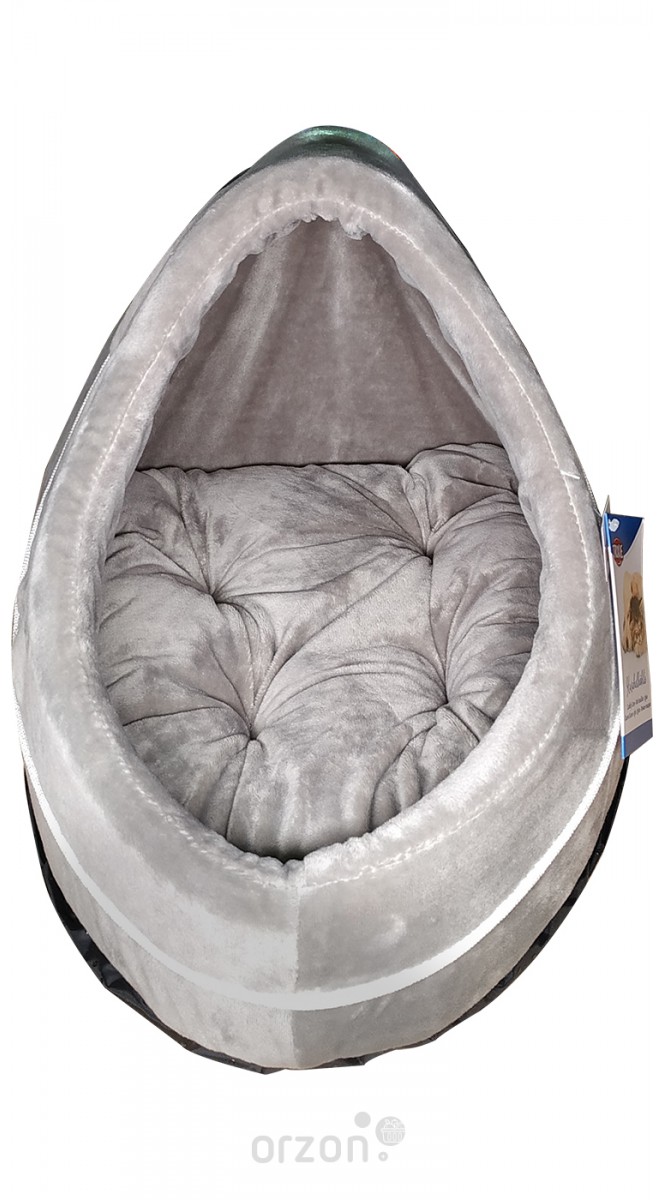 Trixie Домик пещера 'Nica' , подушка с наполнителем из полиэфирного флиса, стеганая, нескользящее дно, размер-34х28х41 см цвет серый. Артикул 36853