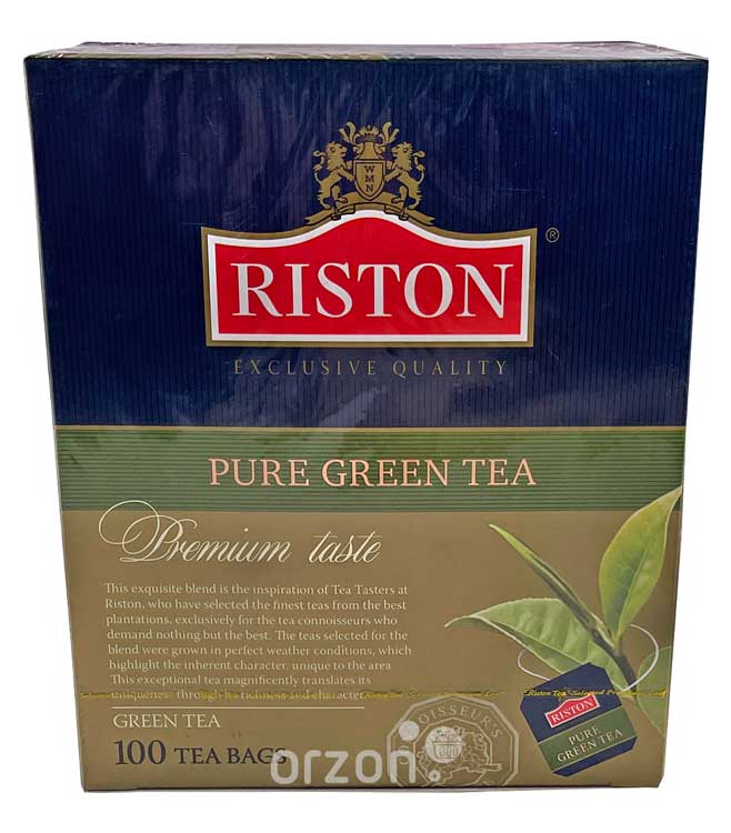 Чай зелёный "Riston" Pure Green Tea 100 пак 1 dona от интернет магазина орзон