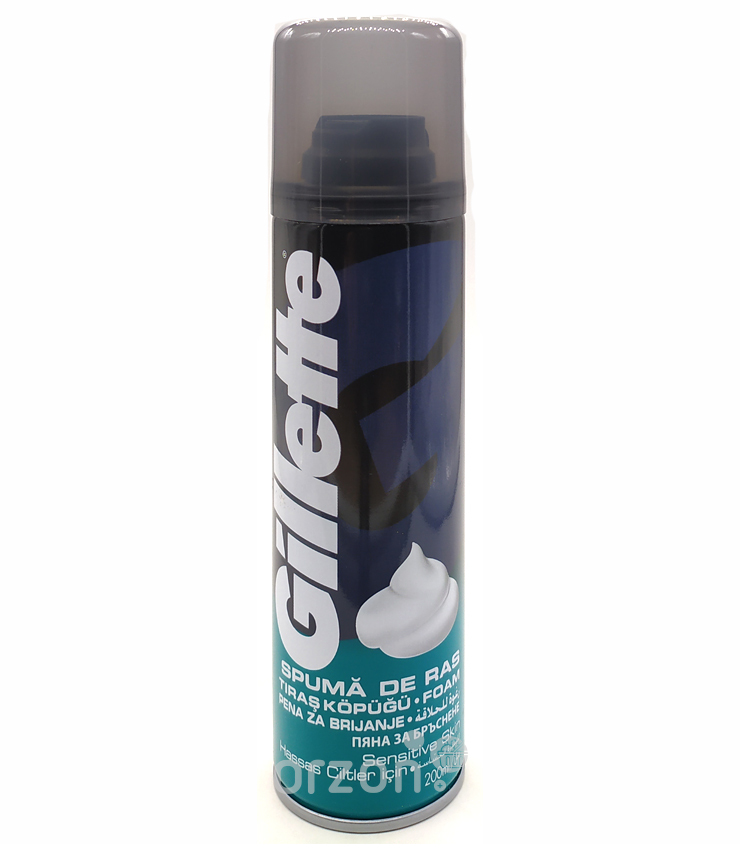 Пена для бритья "Gillette" Sensetive 200 мл от интернет магазина Orzon.uz