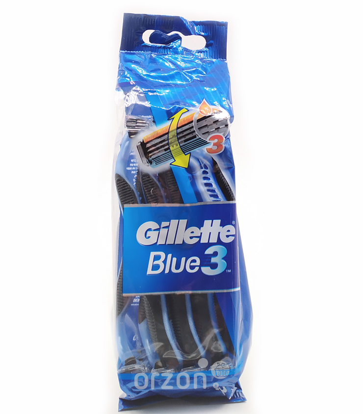 Станок "Gillette" Blue 3 (упаковка) 8 шт от интернет магазина Orzon.uz