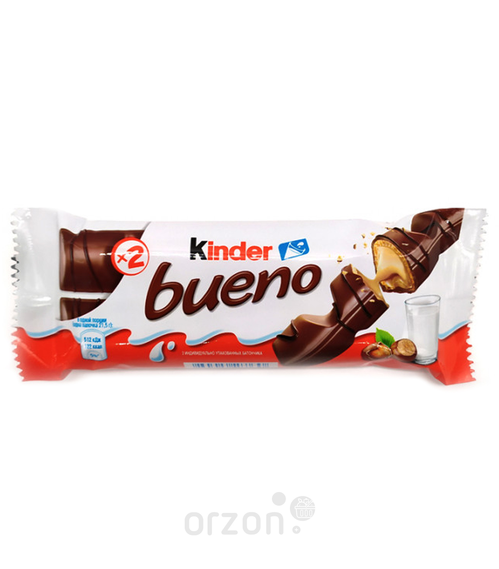 Вафли 'Kinder Bueno' в Молочном Шоколаде 43 гр от интернет магазина орзон