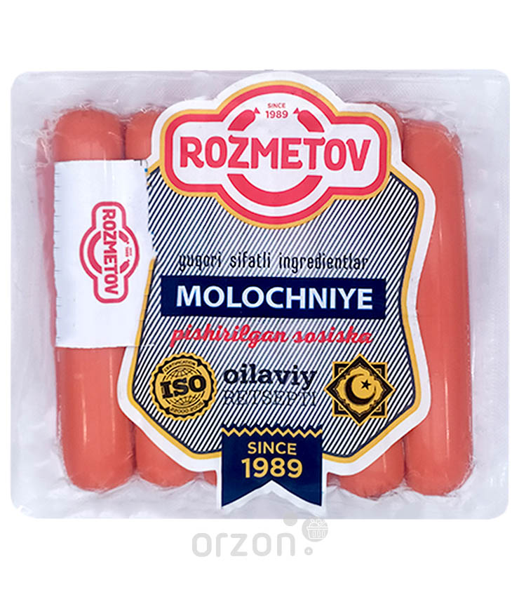 Сосиски "Rozmetov" Молочные вакуум 400 гр от интернет магазина Orzon.uz