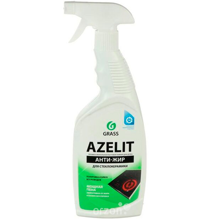 чистящее средство "grass" azelit анти-жир для стеклокерамики 500 мл от интернет магазина orzon