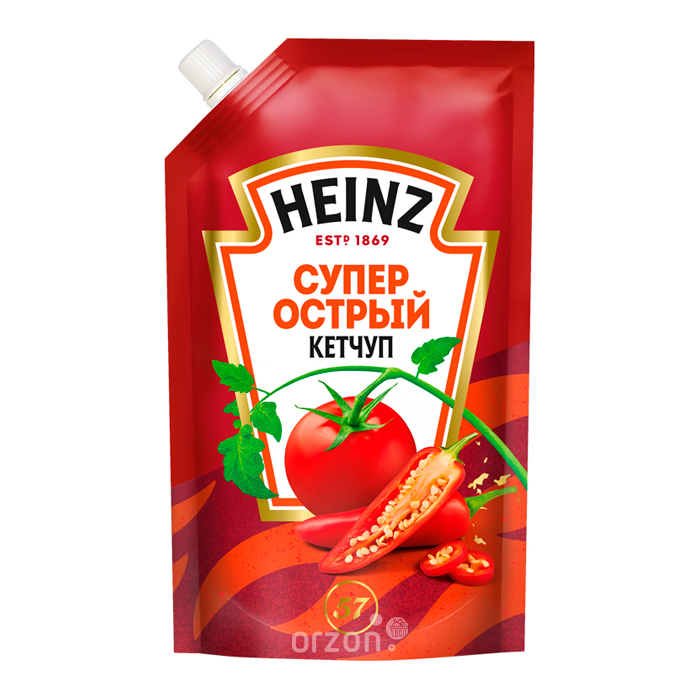 Кетчуп "Heinz" Супер острый м/у 320 гр