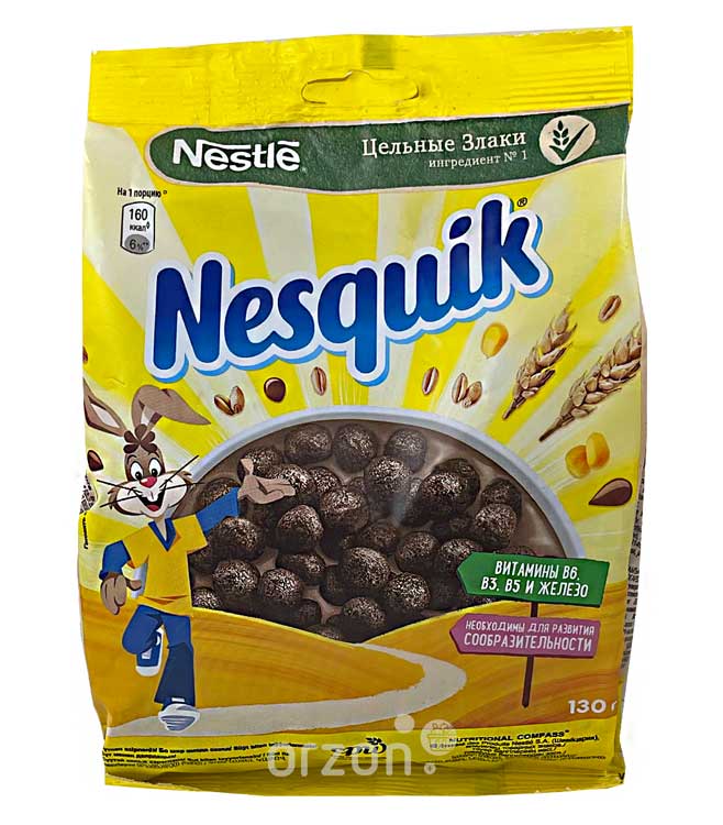Готовый завтрак "NESQUIK" шоколадные шарики м/у 130 гр с доставкой на дом | Orzon.uz