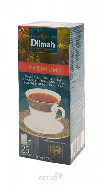 Чай черный "Dilmah" Premium 1.5гр х 25 пак. от интернет магазина орзон