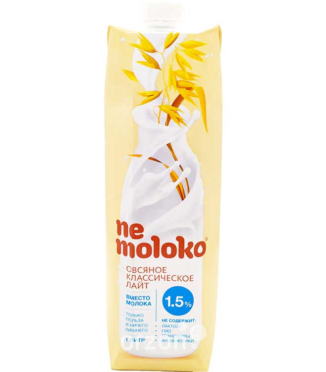 Напиток Овсяный "Не Молоко" Классический Лайт 1,5 % 1 л с доставкой на дом | Orzon.uz