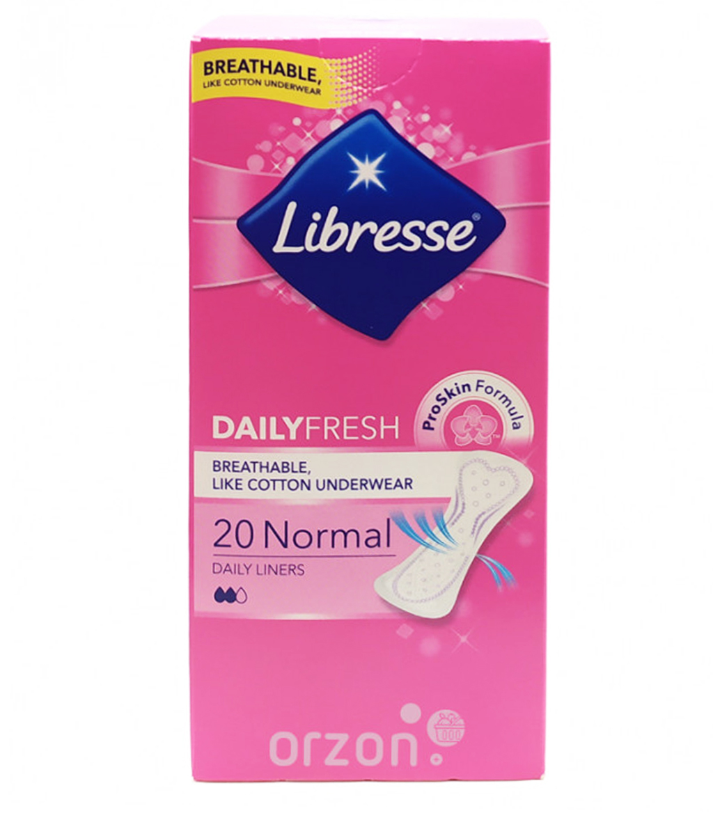 Прокладки 'Libresse' Daily Fresh Normal кор/уп 20 dona от интернет магазина Orzon.uz