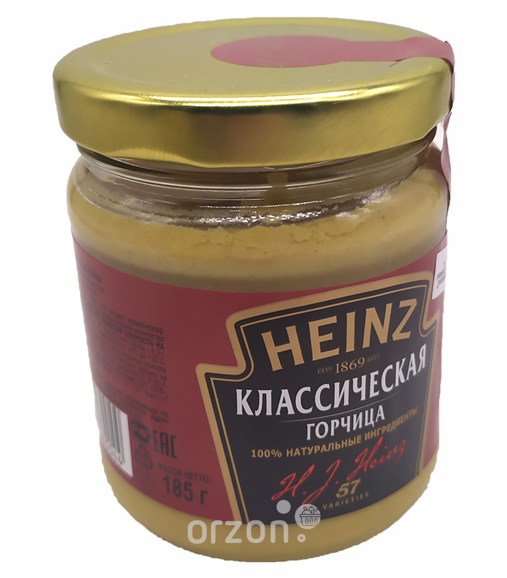 Горчица "Heinz" Классическая с/б 185 гр