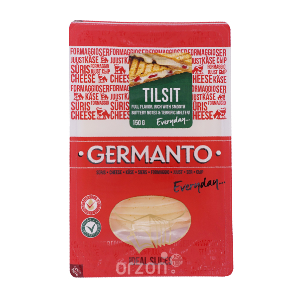 Сыр "Germanto" Tilsit 45% 150г нарезка