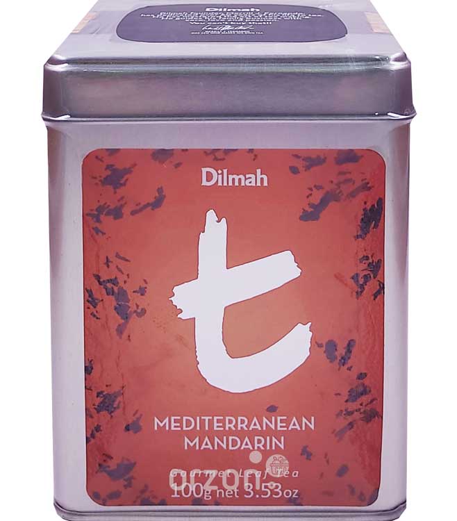 Чай чёрный "Dilmah" Среднеземноморский мандарин ж/б 100 гр от интернет магазина орзон