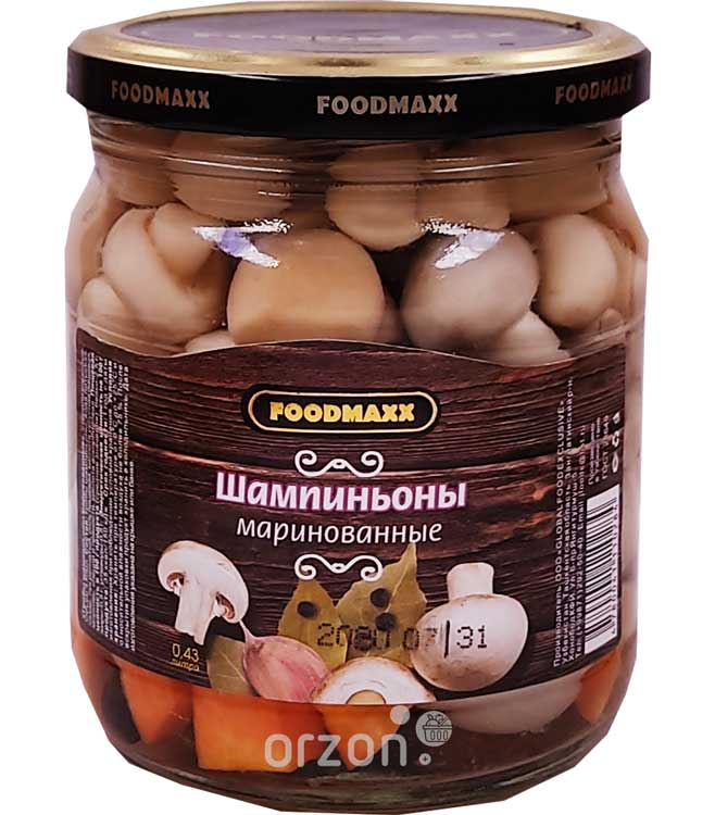 Шампиньоны маринованные "Foodmax" 430 мл  от интернет магазина Orzon.uz