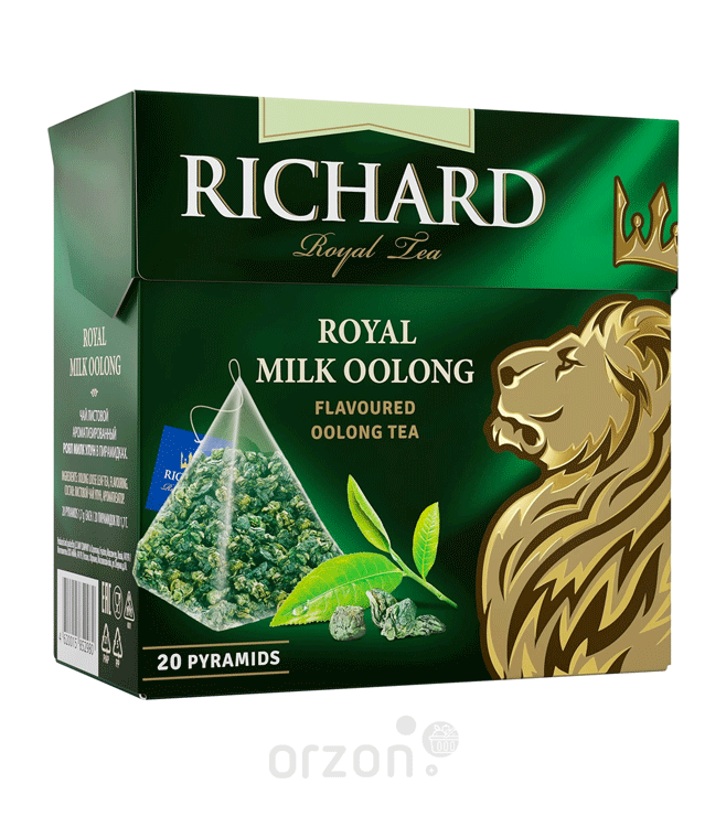 Чай зеленый "Richard"  Royal Milk Oolong (молочный улун) 20 пирамидок от интернет магазина орзон