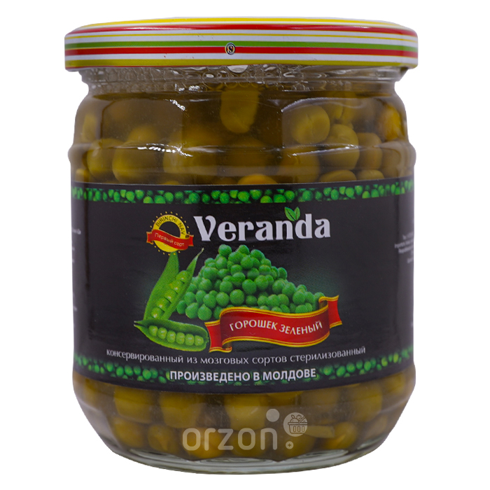 Горошек зелёный "Veranda" с/б 430 гр  от интернет магазина Orzon.uz