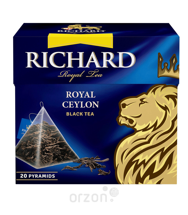 Чай черный "Richard" Royal Ceylon 20 пирамидок от интернет магазина орзон