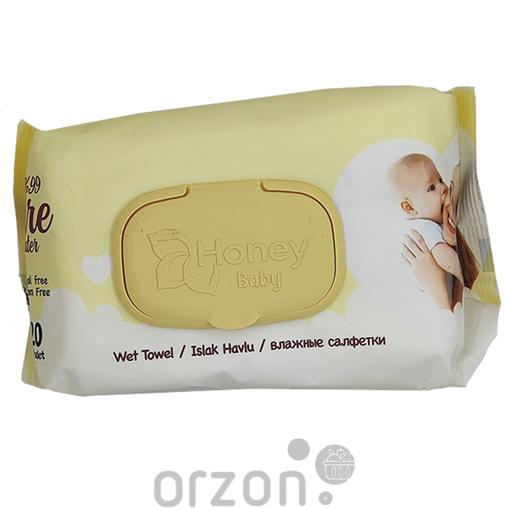 Влажные салфетки "Honey Baby"  120 шт от интернет магазина Orzon.uz