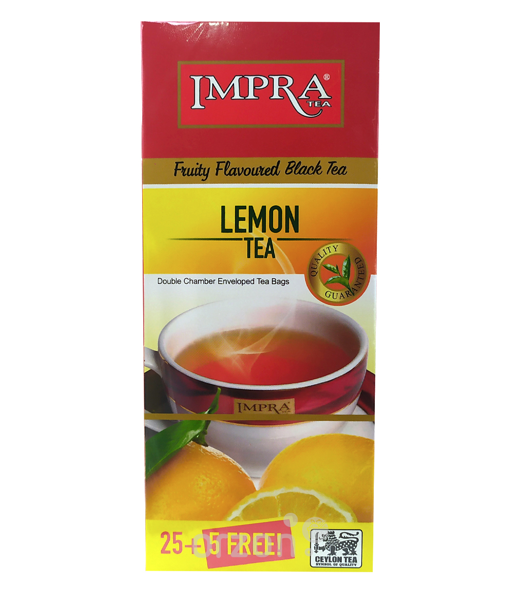 Чай чёрный "Impra" Лимон 25+5 пак от интернет магазина орзон