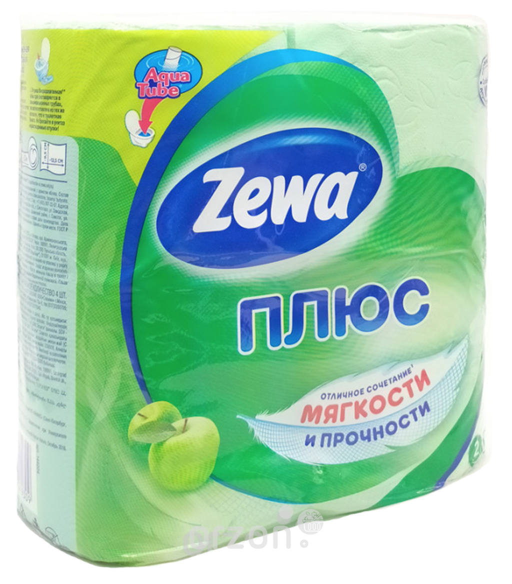 Туалетная бумага 'Zewa' Плюс яблоко 2 слоя 4 рул. от интернет магазина Orzon.uz