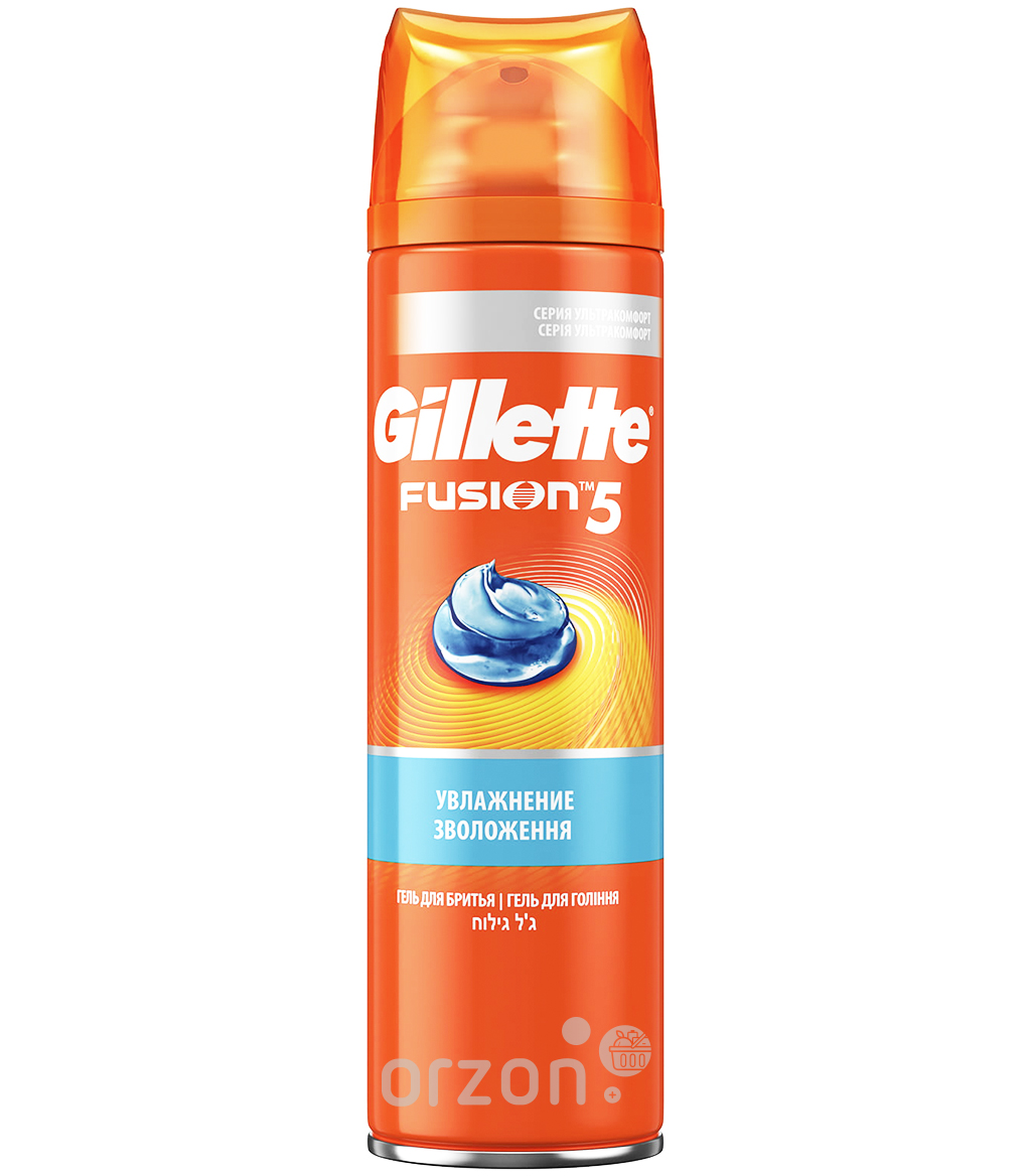 Гель для бритья "Gillette" Fusion 5 Ultra Moisturizing 200 мл от интернет магазина Orzon.uz