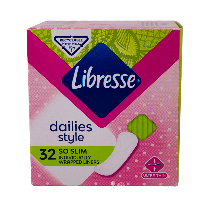 Прокладки ежедневные "Libresse" Dailies style к/у 32 шт от интернет магазина Orzon.uz