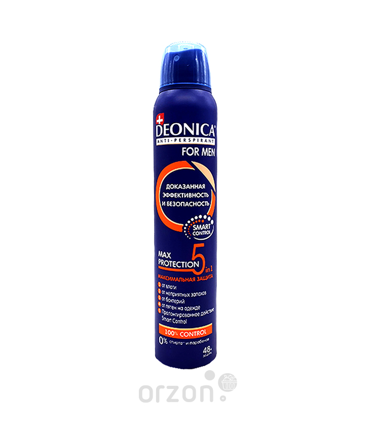 Дезодорант-спрей "DEONICA" 5в1 Max Protection for Men 200 мл от интернет магазина Orzon.uz
