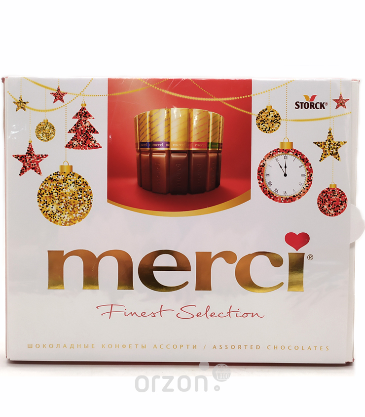 Шоколадное ассорти "Merci" Молочный 250 гр от интернет магазина орзон