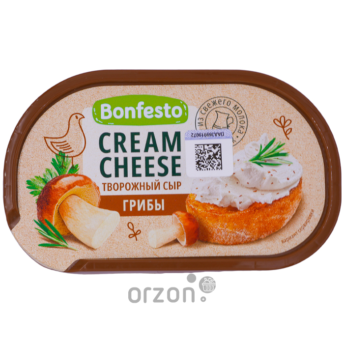 Сыр творожный "Bonfesto" Кремчиз С наполнителем Грибы 65% 140 гр