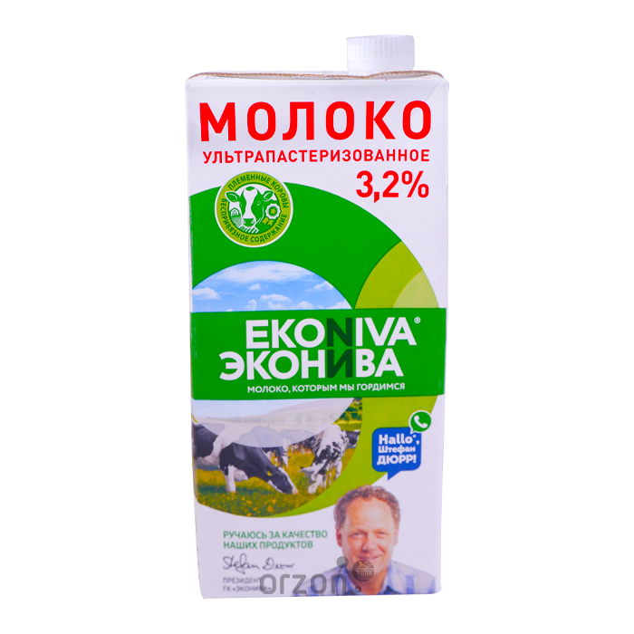 Молоко питьевое "EkoNiva"  3,2% 1л